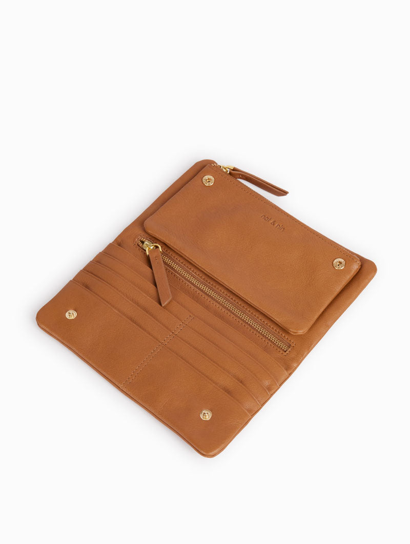 Ally Portefeuille femme en cuir perfore Adoptez le. nat nin