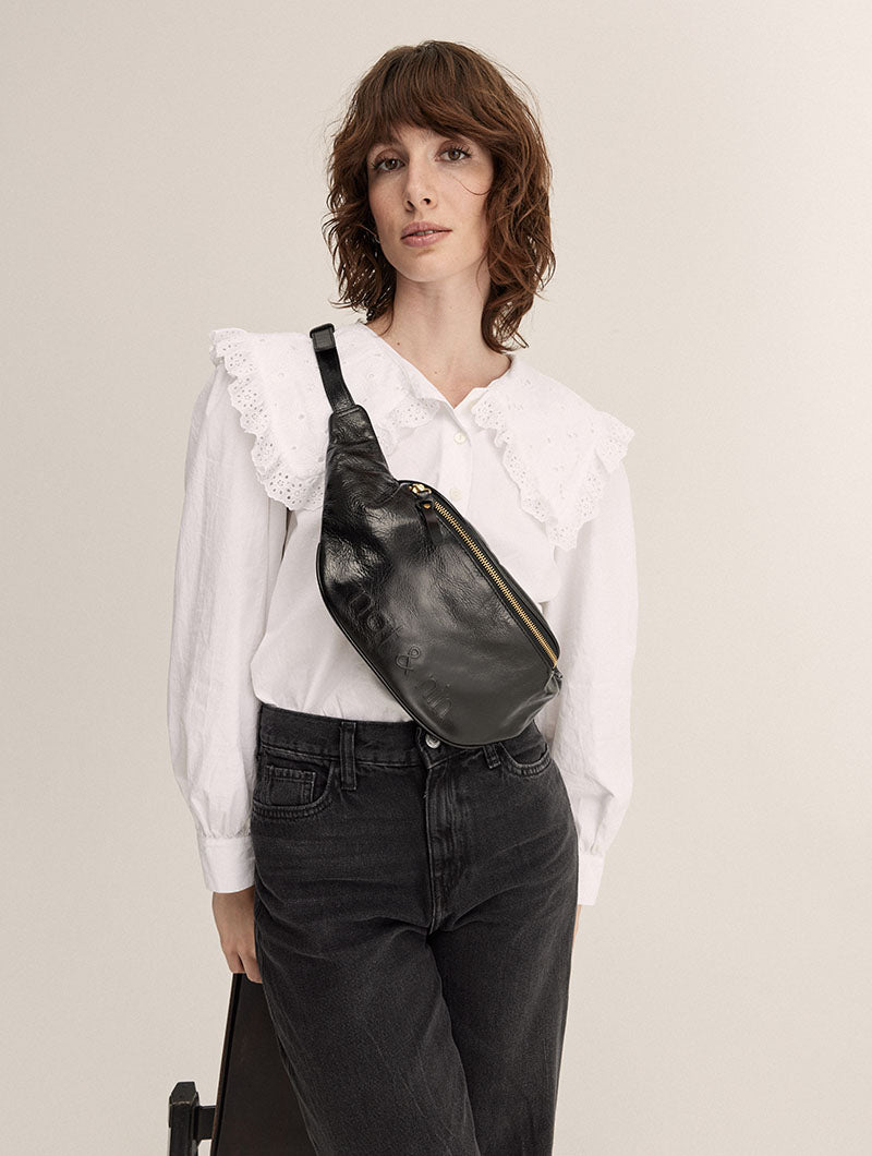 Tracy notre premiere banane en cuir nat nin